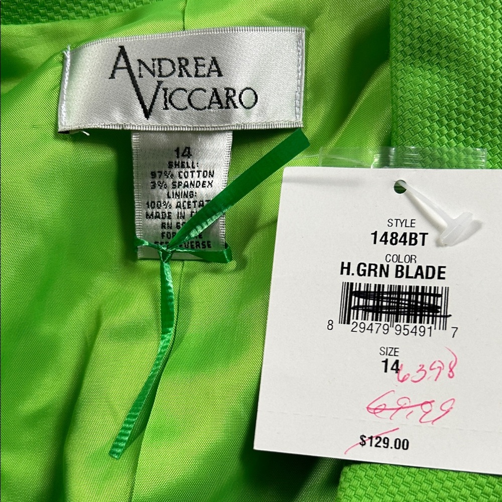 Andrea Viccaro Women's Green Blazer - Picture 2 of 4